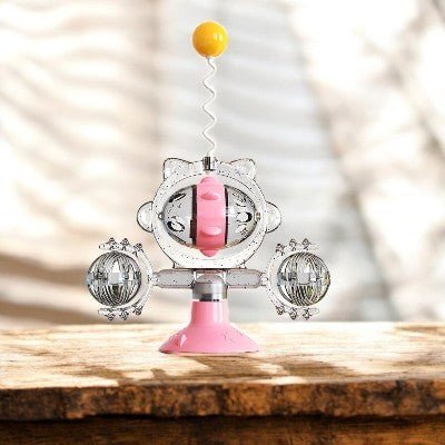 Distributeur de Croquettes - WhirlCatFeeder™ - Rose - Dingue de chat