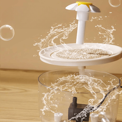 Fontaine à Eau Pour Chat - CatDrinker™ - Bois Transparent - Dingue de chat