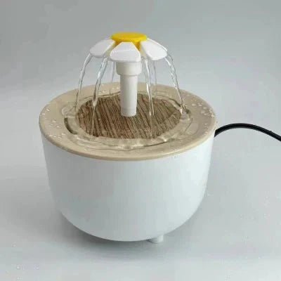 Fontaine à Eau Pour Chat - CatDrinker™ - Grain de bois blanc - Dingue de chat