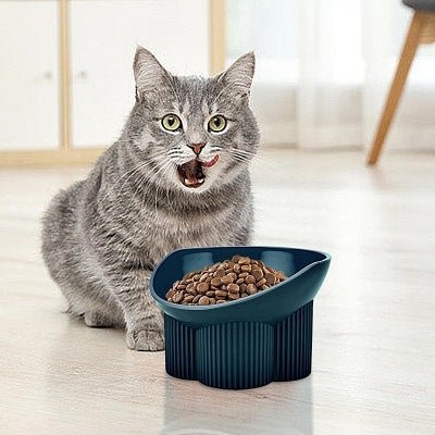 Gamelle pour chat - Anti - tipCatBowls™ - Bleu vert - Dingue de chat