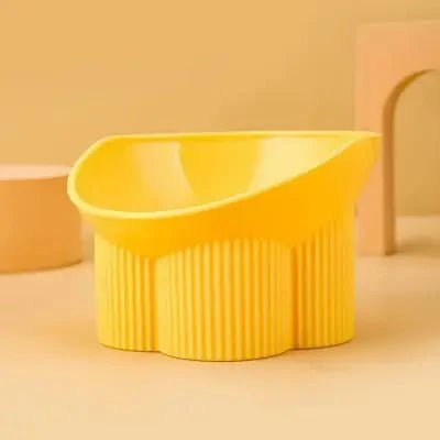 Gamelle pour chat - Anti - tipCatBowls™ - Jaune - Dingue de chat