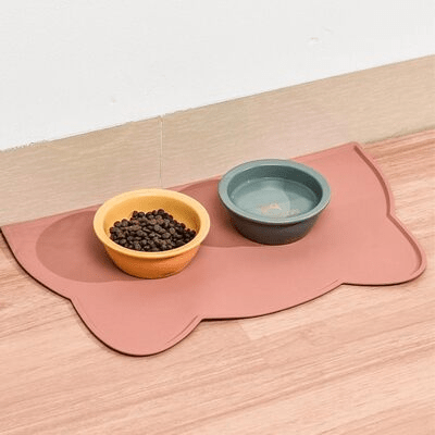 Tapis en Silicone - KittyPlacemat™ - Rose - Dingue de chat