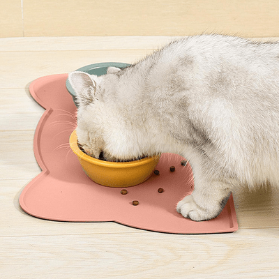 Tapis en Silicone - KittyPlacemat™ - Rose - Dingue de chat